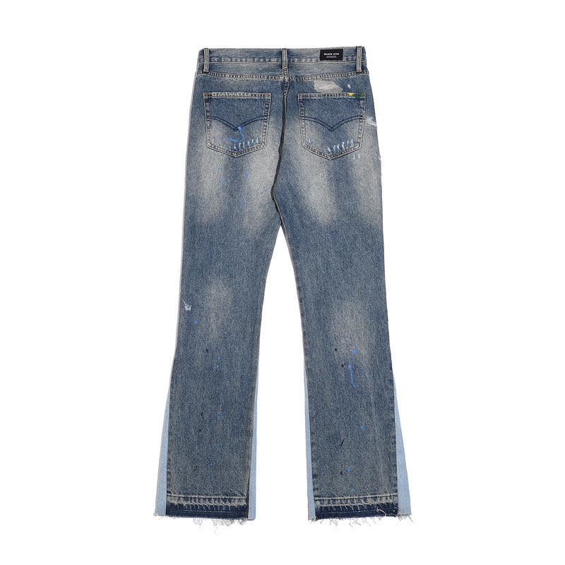 "Wavy" Flared Denim