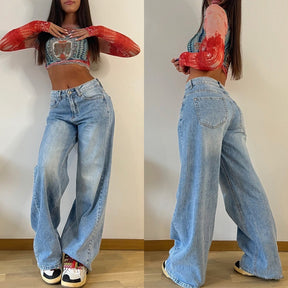 "LEA" BAGGY DENIM